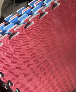 6 reversible 1” thick puzzle gym mats