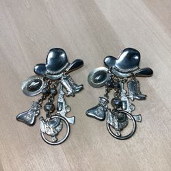 Cowgirl Wild West Dangle Earrings 