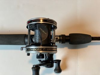 Casting rod & reel - ambassadeur 5500-C , Berkley "Gorilla Stick" 6' med/ hvy IM6 graphite.