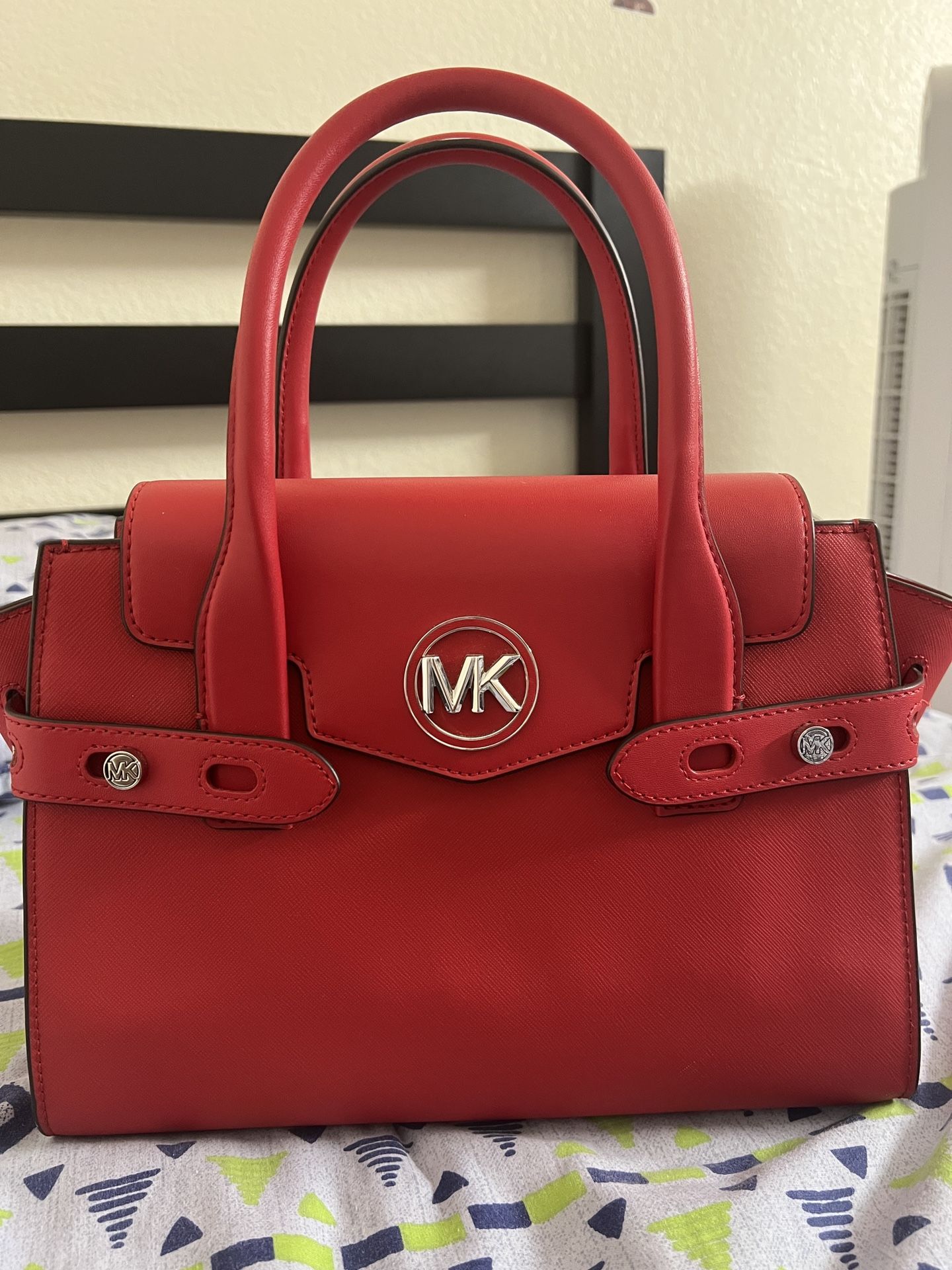 Michael Kors Carmen Bright Red Purse