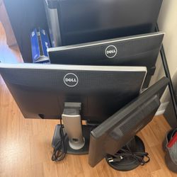 3 Monitor bundle - Two Dell 24 in monitors and one I-inc 19in monitor for sale