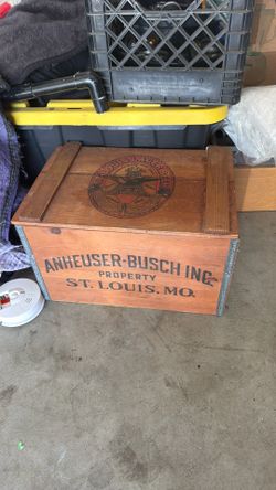 Budweiser old wooden box antique