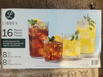 16 piece glassware