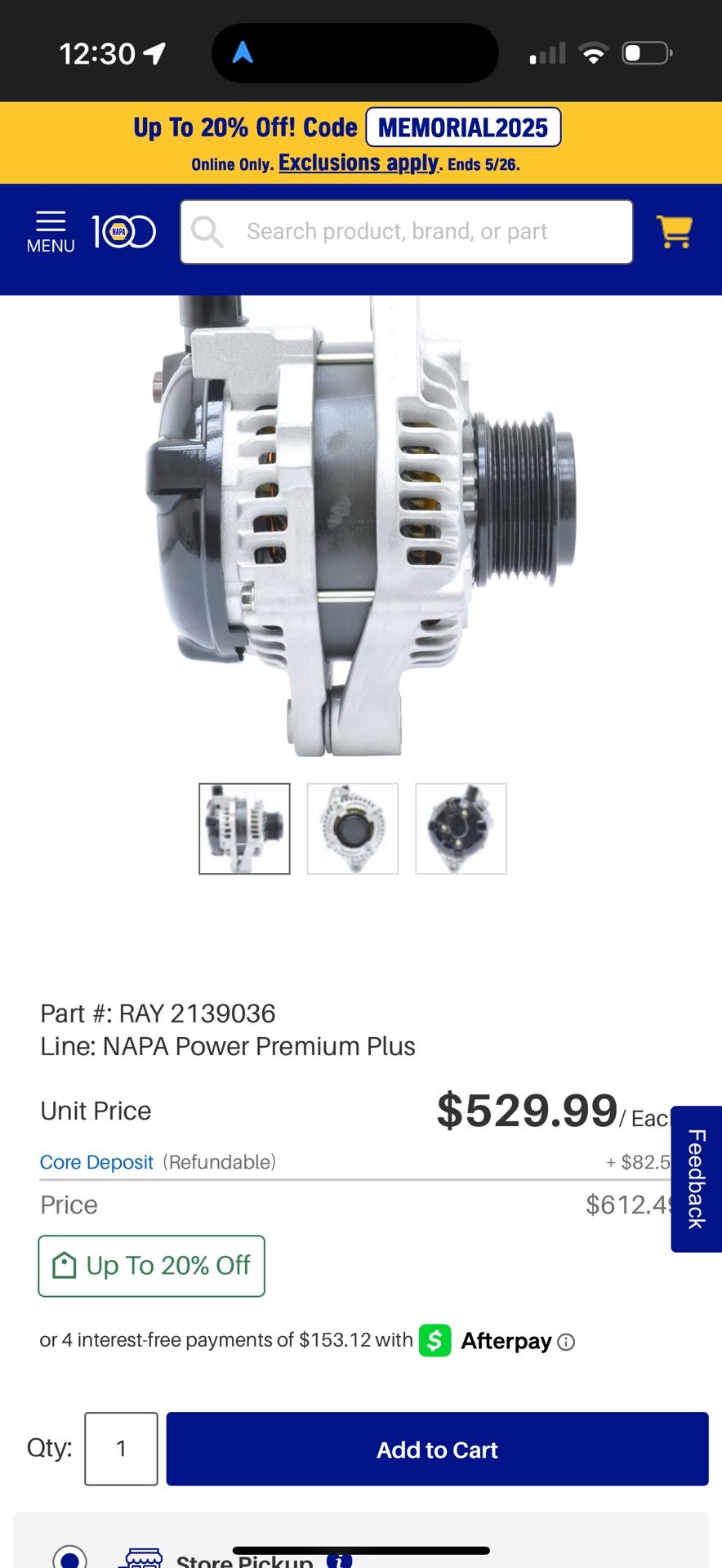 Brand New Alternator In The Box