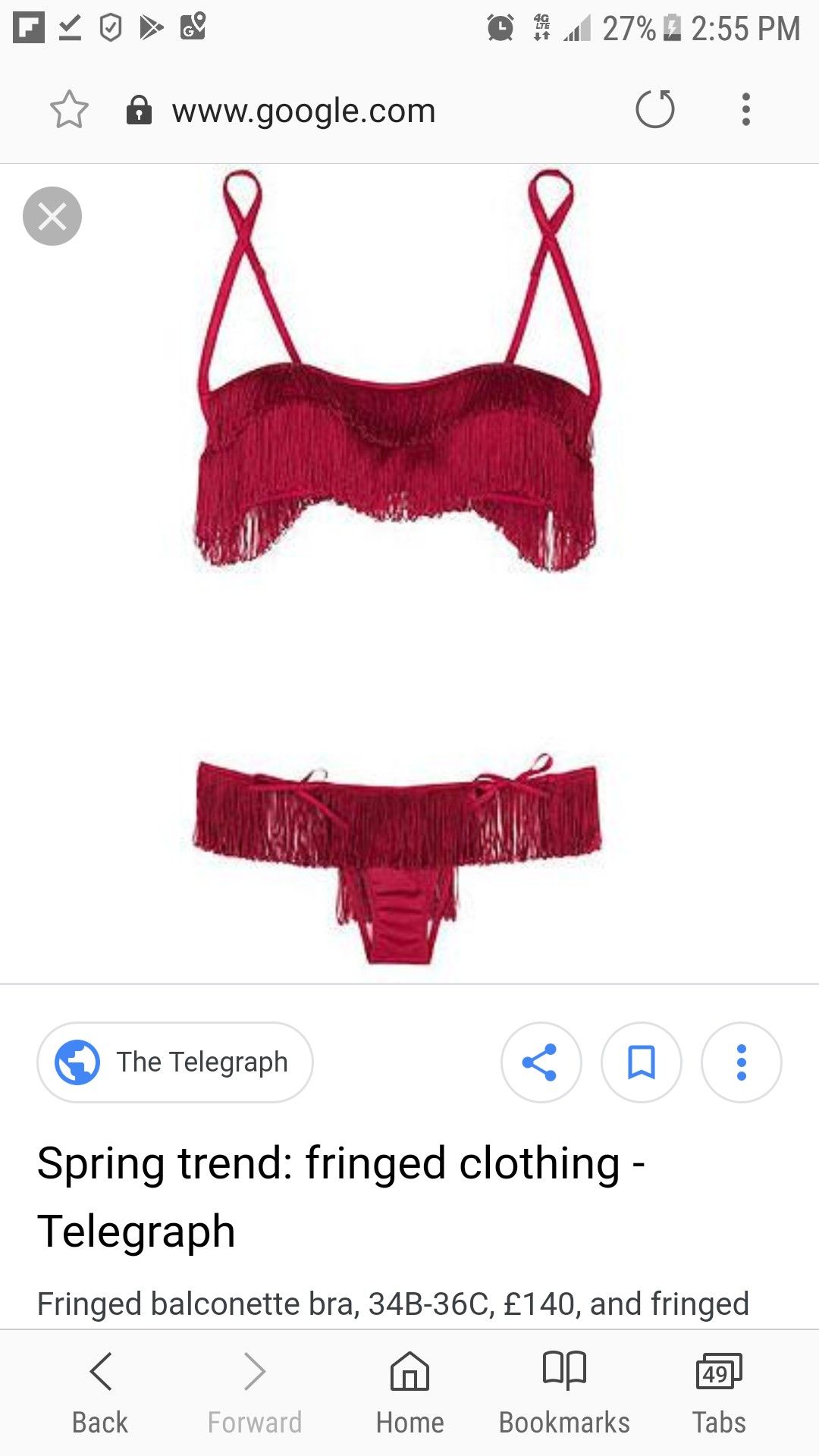 La Perla black label Italian designer red fringe lingerie bra panty set sexy