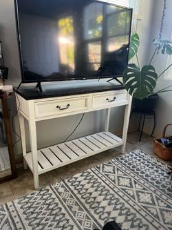 Entryway table with storage
