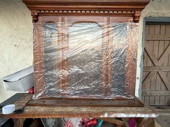 Antique Wooden Armoire Cabinet