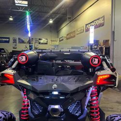 UTV SXS Lights kC RIGID Baja Designs Marshin Whips Rc Wheels  Tires Audio Installations  