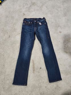 True Religion Ricky Straight Leg Jeans Size 29x32 Dark Wash NWOT