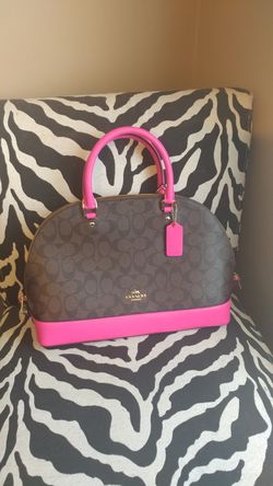 New without Tags Hot pink and brown Coach purse for Sale in Rincon, GA -  OfferUp