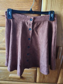 High Waist Brown Skirt