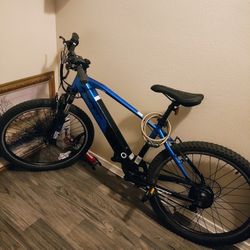 Hyper Electric Mountain Bike.. Pretty New..26 Inch.... With Charger..
