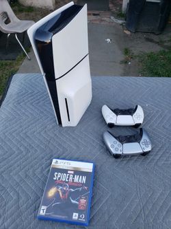I will trade this for $1000! Dollar Pokémon card PSA 10 . I Have PS5 Slim Original cost $650! Plus taxes. Mine come with 2 Games & 2 Controllers. $520