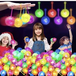 100PCS Light Up LED Bouncy Balls for Toddlers