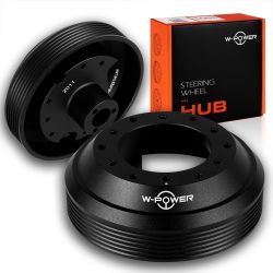 W-POWER Steering Wheel Short HUB Adapter For Nissan 350Z 370Z G37 Altima Versa -(3-HUB-11A-BK