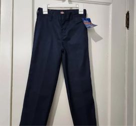 Dickies Boys School Uniform Boy’s Flat Front Classic Pant Size 12 NAVY