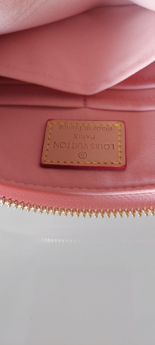 Louis Vuitton Rose Ballerine and Damier Azur Studded City Pouch