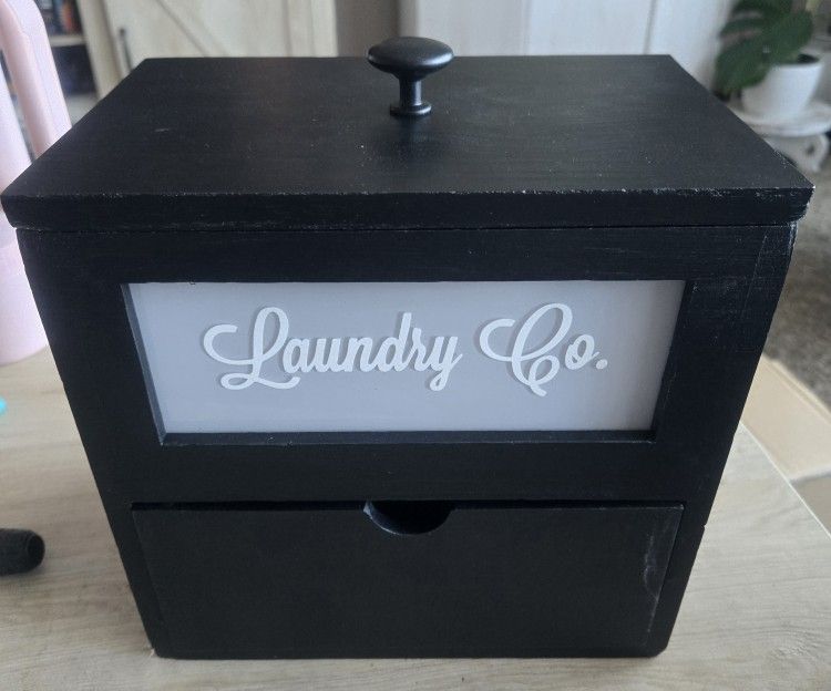 Laundry Room Decor Storage Box