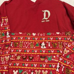 Disney Park Christmas Jersey Size Small 