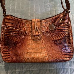 Brahmin Toasted Almond Shoulder Bag Vintage