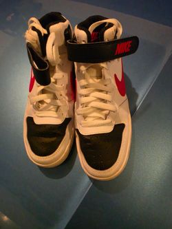 Nike High-Top Sneakers White Black Red