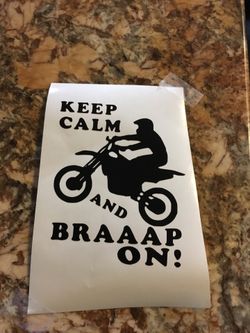 Braaap on vinyl decal