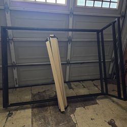 Full size black bed frame