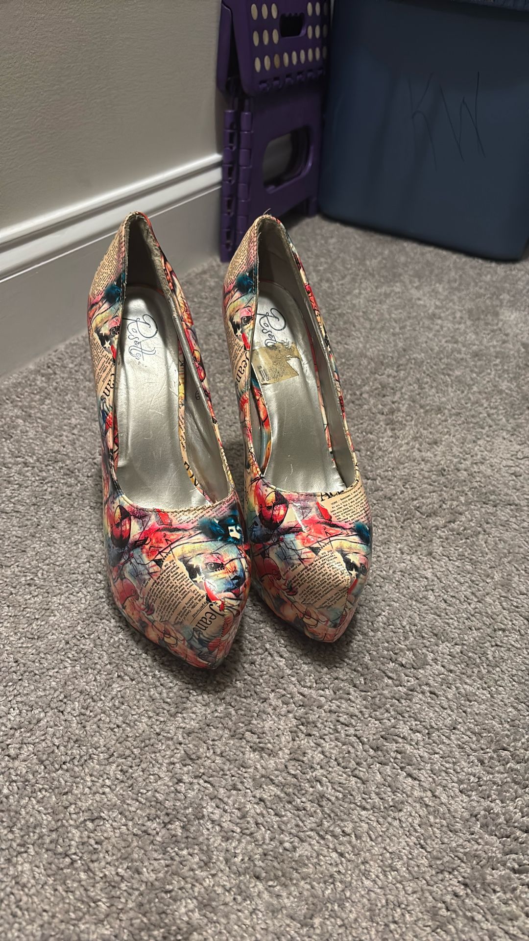 Stiletto, graffiti art shoes, shoes