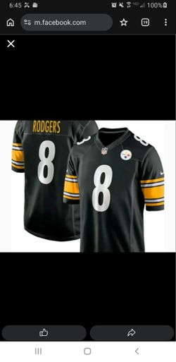 New Mens Pittsburgh Steelers Aaron Rodgers Black XL