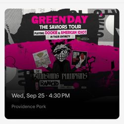 VIP GREEN DAY TICKET PROVIDENCE PARK PORTLAND TODAY SEPTEMBER 25!!!!