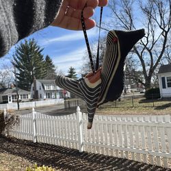 Striped Bird Ornament