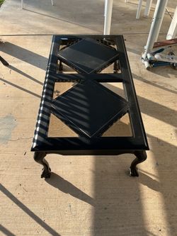 Large black center table