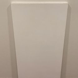 One (1) White-Painted Heavy WOOD Shelf - price is firm.