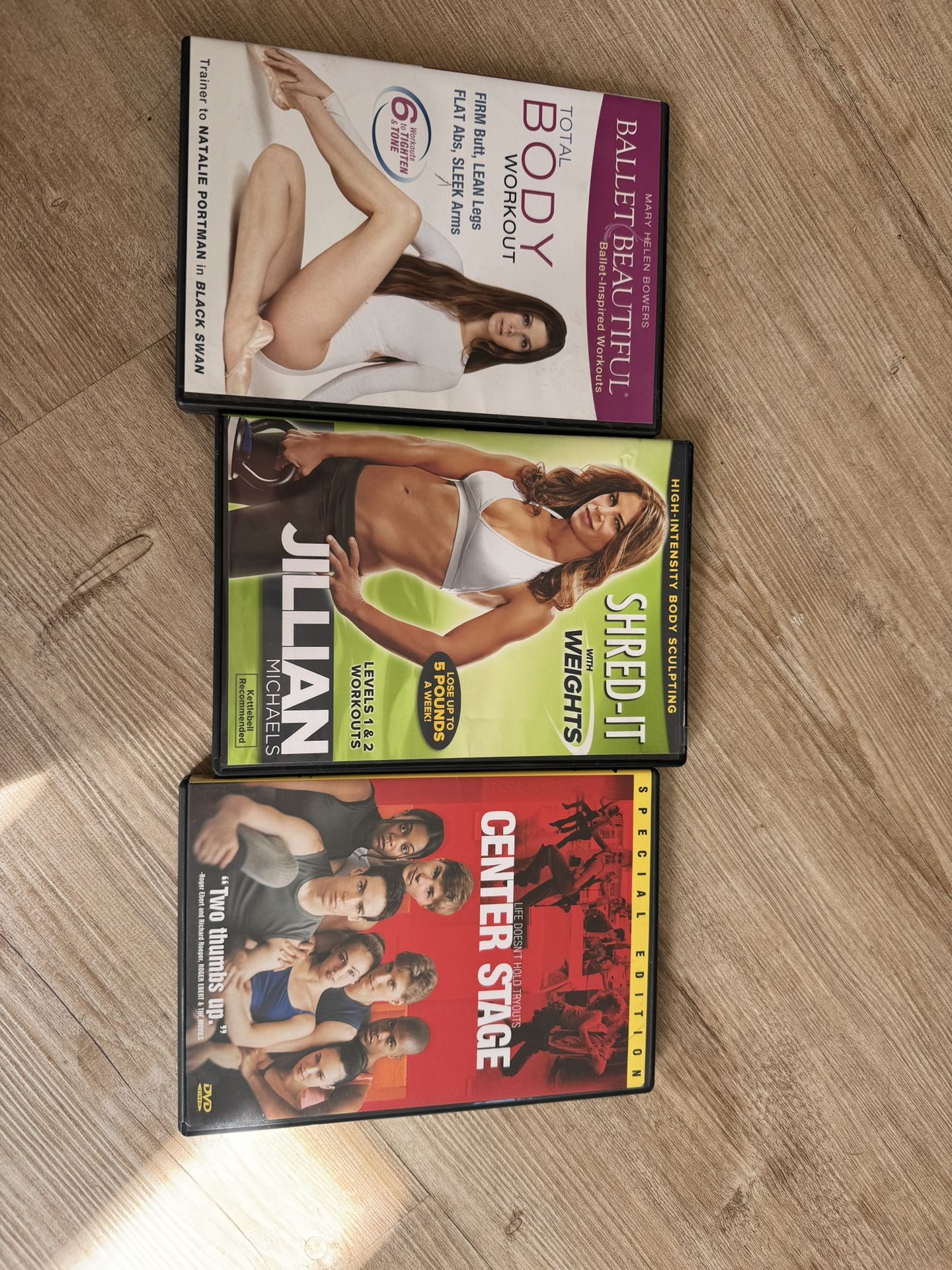 Fitness and dance DVDs