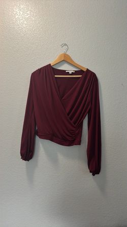 HAUTE MONDE maroon shirt