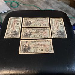 Vintage military payment $.80 total