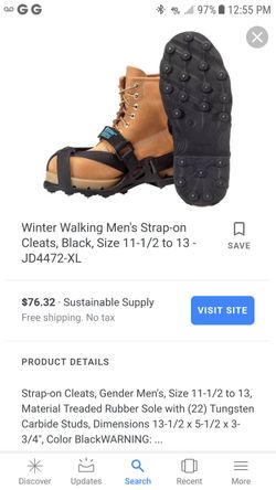 Winter walking, ice grips, XL