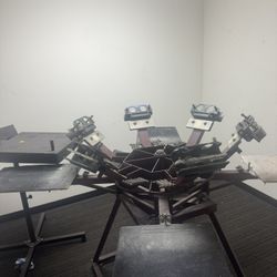 Screen printer 6 Color X 4 Pallets Start Up bundle 