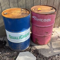 metal storage barrel