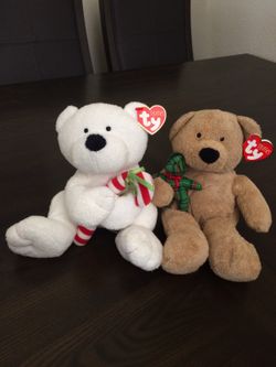 Ty Beanie Babies Christmas Holiday Bears