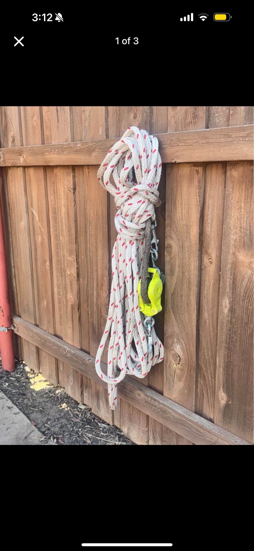 Handline System (Block & Tackle Hoist Rope Pulley)