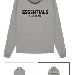 XX-large Grey Essentials Relaxed Hoodie 