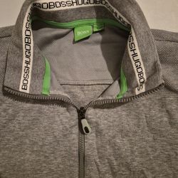 Men's Hugo Boss Zip Up Sweater Size Medium