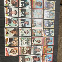 27 Cincinnati Bengals 1970s Football Cards With Bob Trumpy & Bill Bergey Rookies, Charlie Joiner 2nd Year, Etc