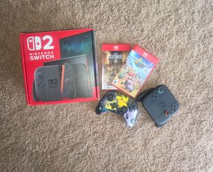 Nintendo Switch 2 + Mario Kart World + Pokémon Controller