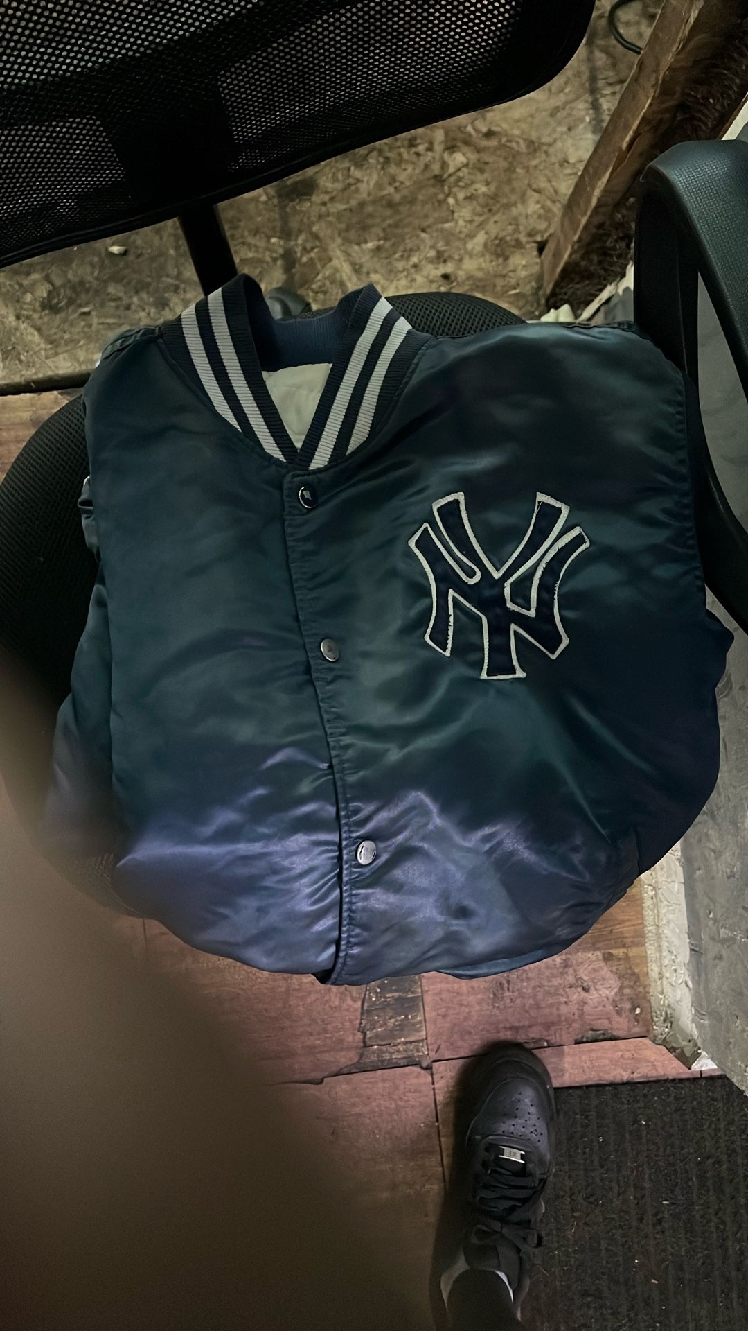 Vintage Yankee Satin Bomber