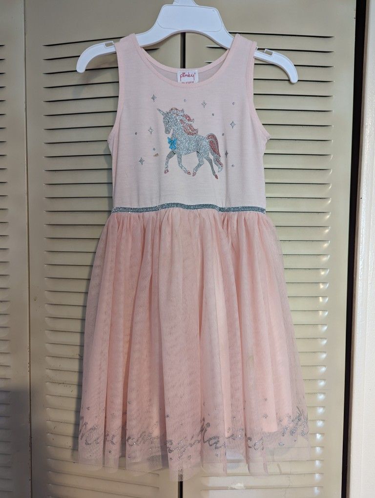 Unicorn Tulle Dress - Dress Elegant Kids Girls Size 7.