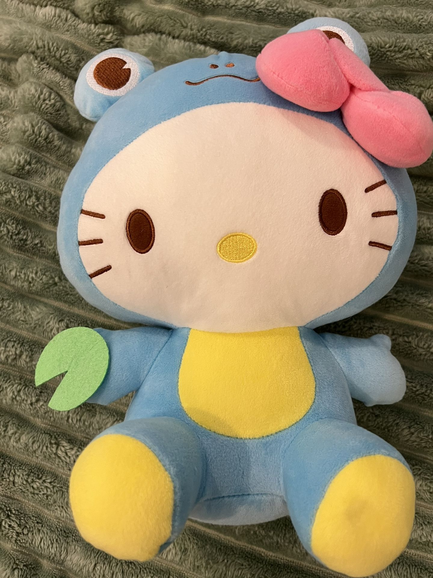 Hello Kitty In Blue Frog Costume 7” 2020 Plush Stuffed Animal