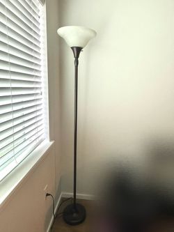 Torchiere Floor Lamp – Frosted Glass Shade