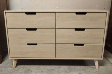 Mid century style 6 drawer dresser